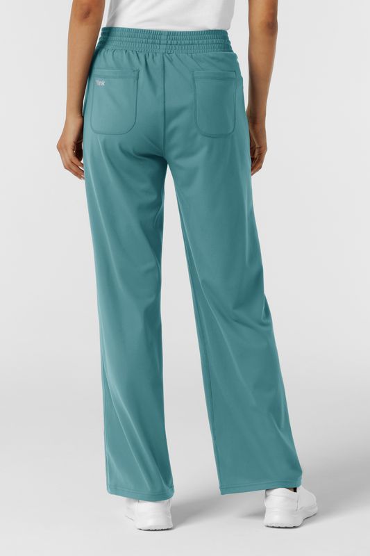 Pantalone donna 5559 largo vintage teal