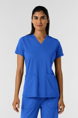Casacca donna 6559 scollo a V royal blue