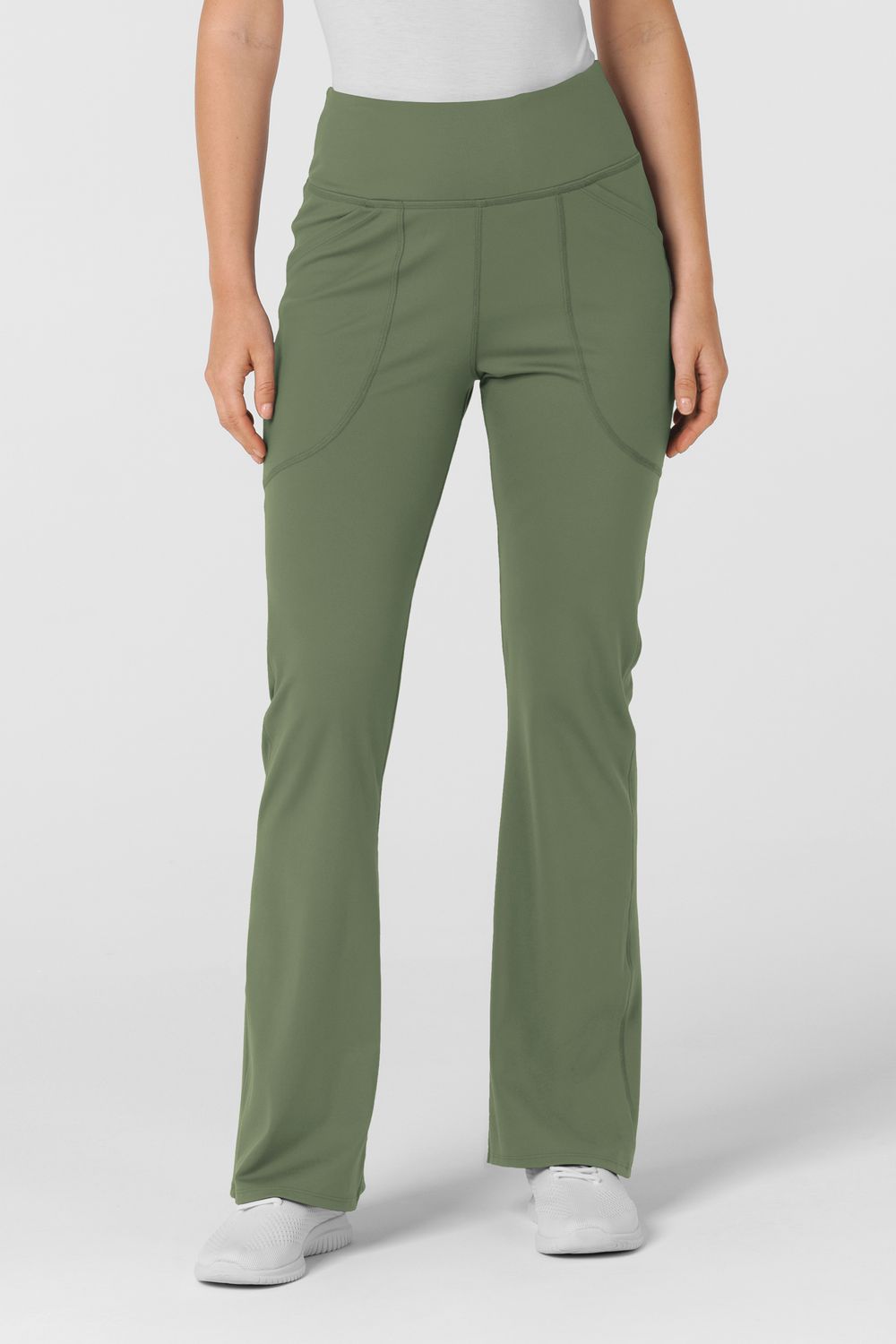 Pantalone donna 5459 yoga svasato olive