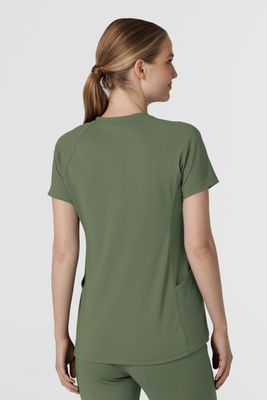 Casacca donna 6259 scollo a V olive