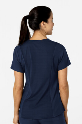 Casacca donna 6045 scollo a V navy blue