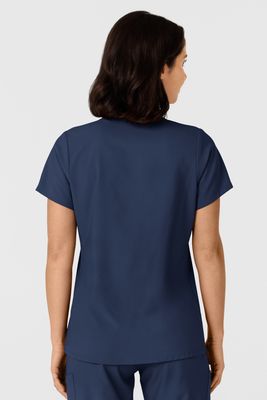 Casacca donna 6145 scollo a V navy blue