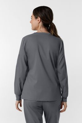 Casacca donna 6551 girocollo manica lunga pewter