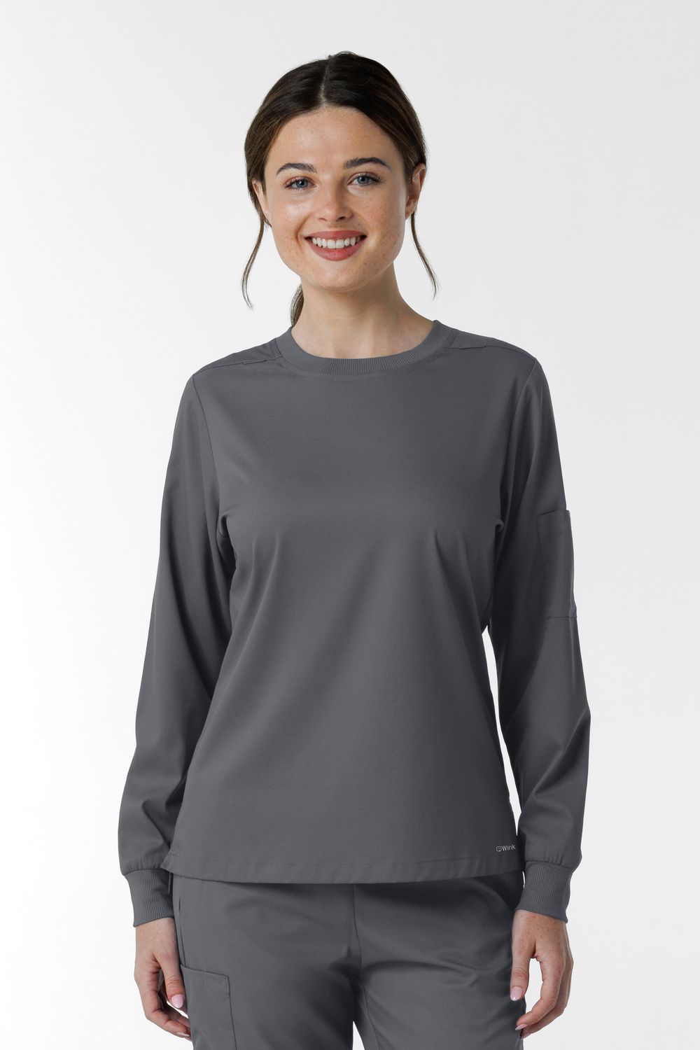 Casacca donna 6551 girocollo manica lunga pewter