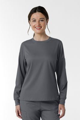 Casacca donna 6551 girocollo manica lunga pewter