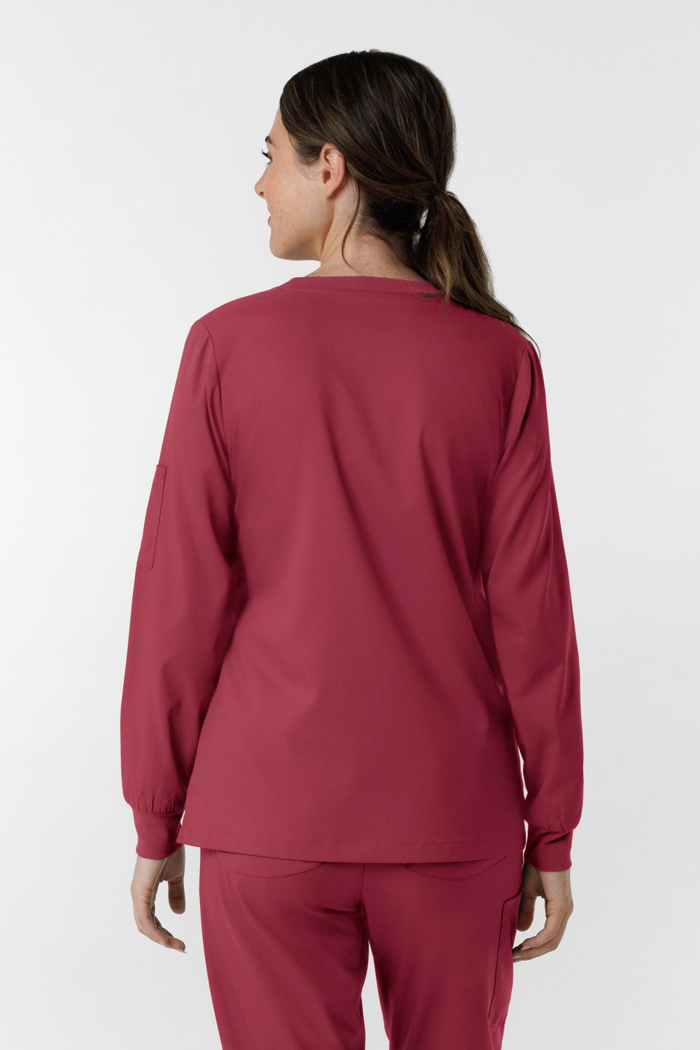 Casacca donna 6551 girocollo manica lunga ruby