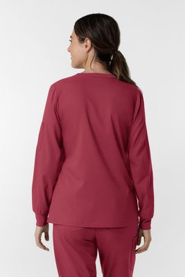 Casacca donna 6551 girocollo manica lunga ruby