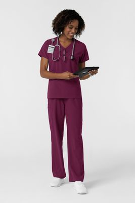 Casacca donna 6180 scollo a V - vinaccia
