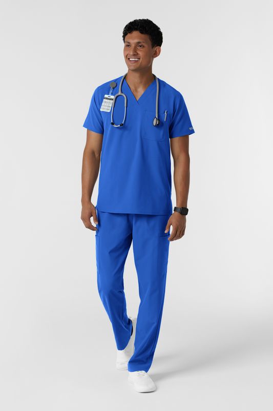 6380 scollo a V - blu royal