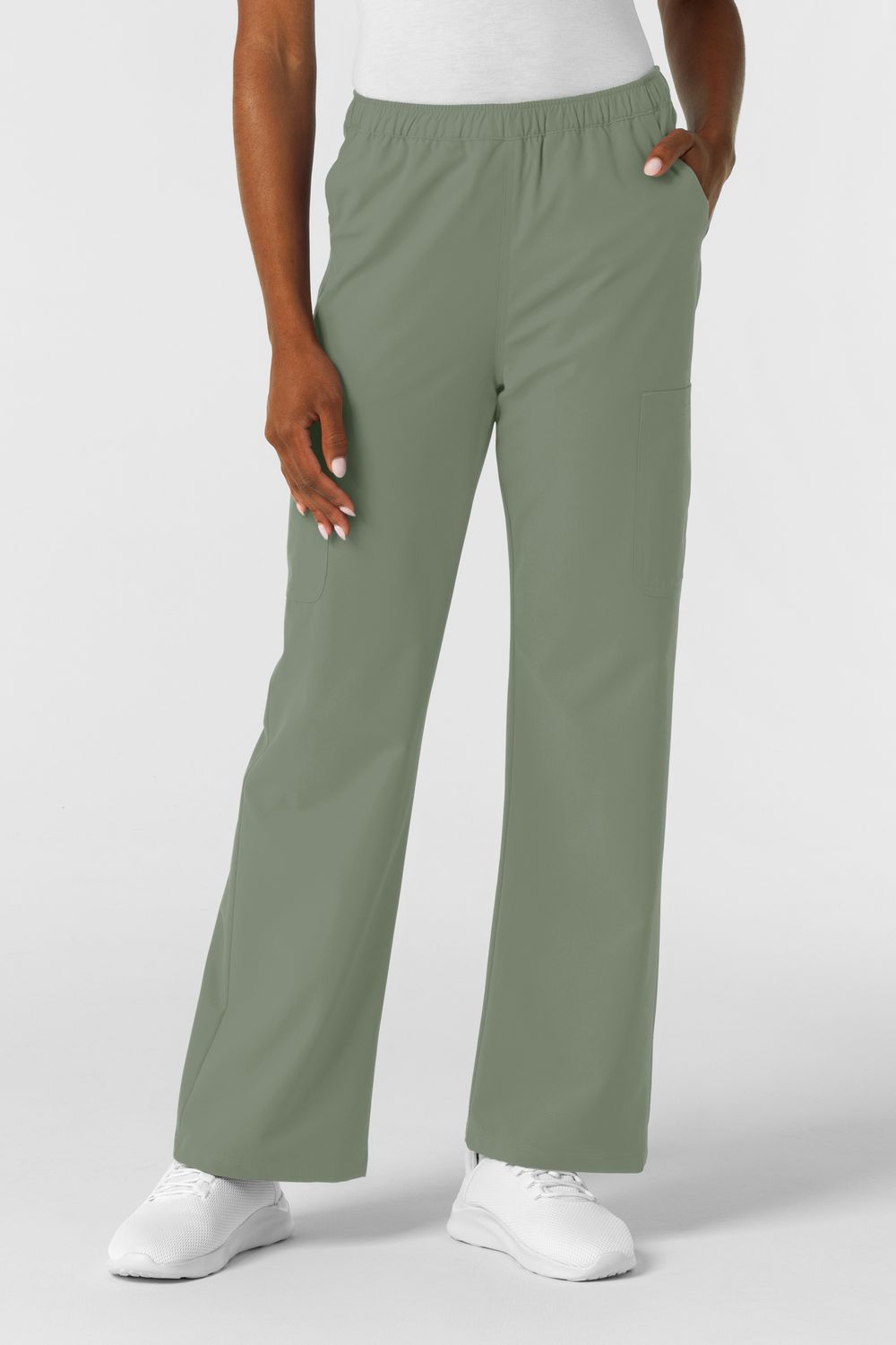 Pantalone donna 5180 dritto - salvia
