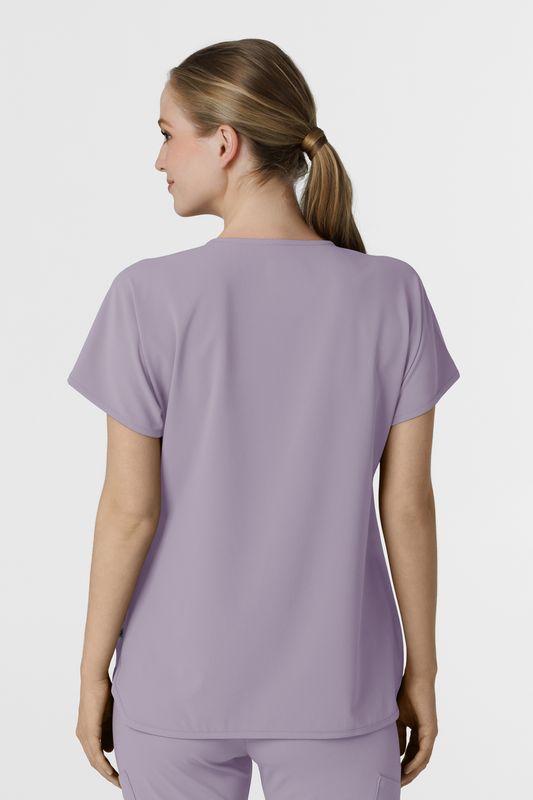 Casacca donna 6634 scollo a V arrotondato - glicine