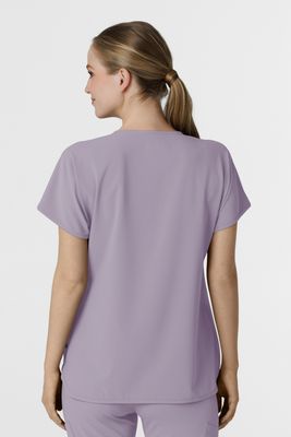 Casacca donna 6634 scollo a V arrotondato - glicine