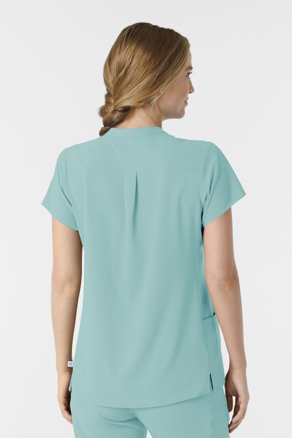 Casacca donna 6734 scollo alla coreana - coastal blue