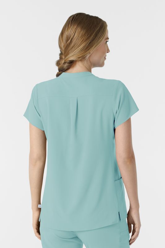Casacca donna 6734 scollo alla coreana - coastal blue