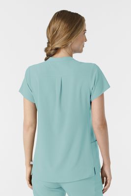 Casacca donna 6734 scollo alla coreana - coastal blue