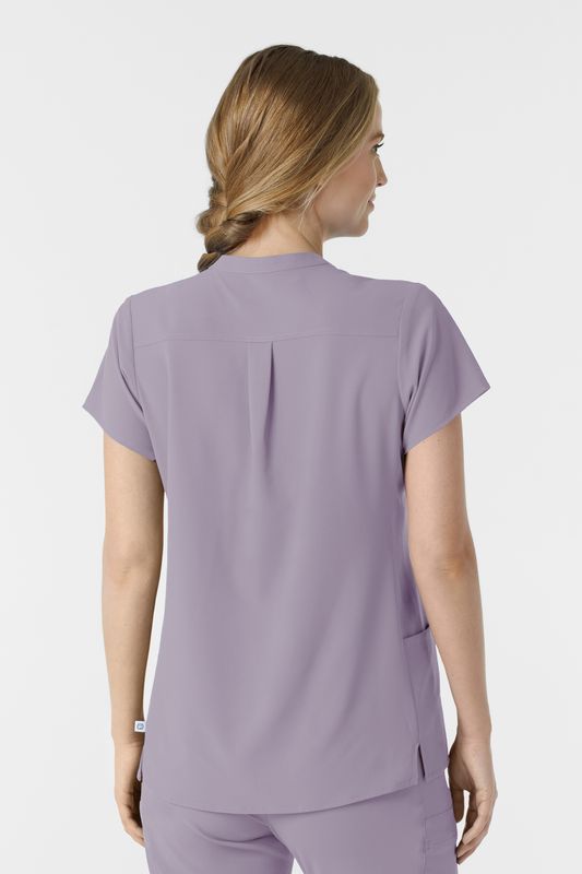 Casacca donna 6734 scollo alla coreana - glicine