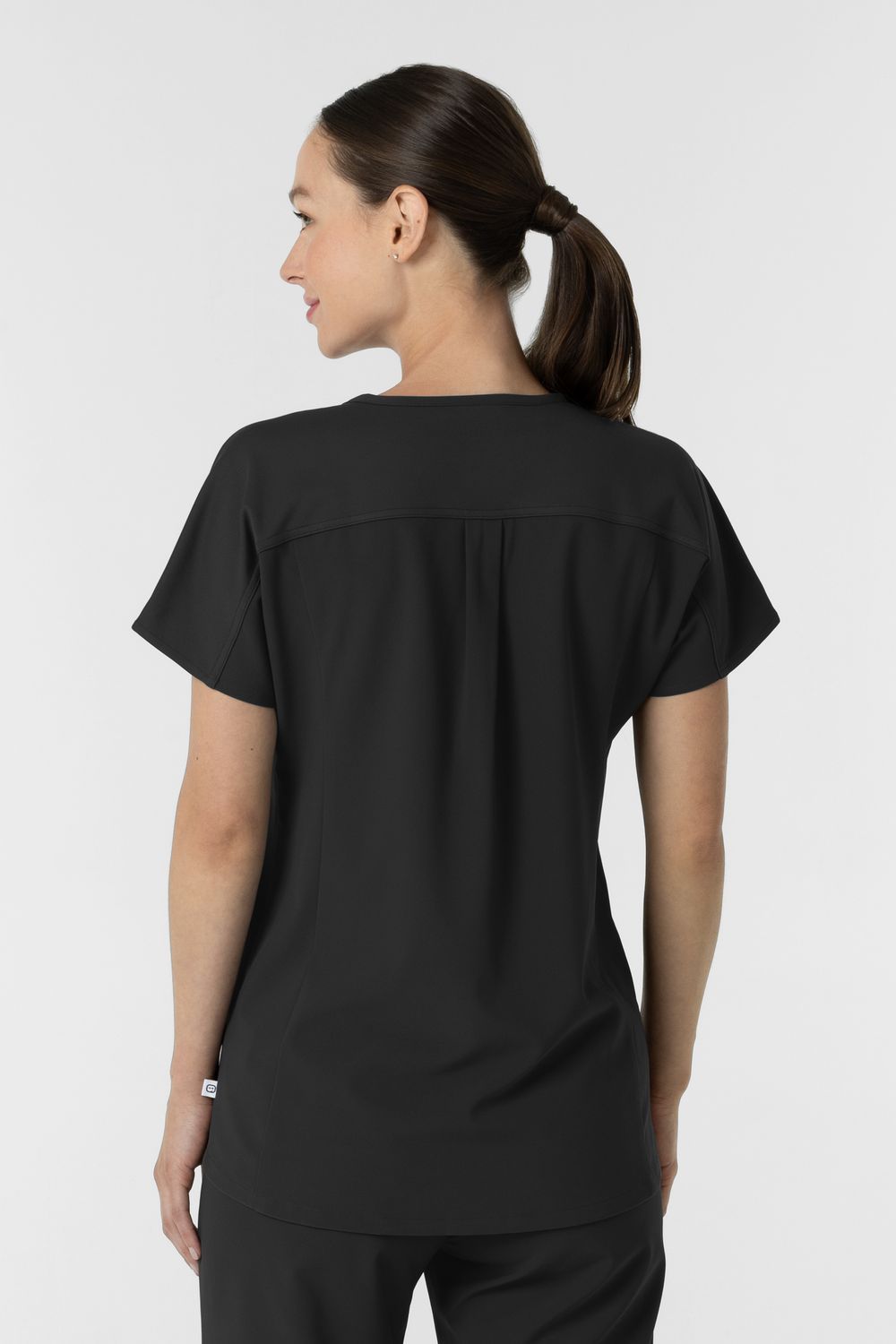 Casacca donna 6154 scollo a V - black