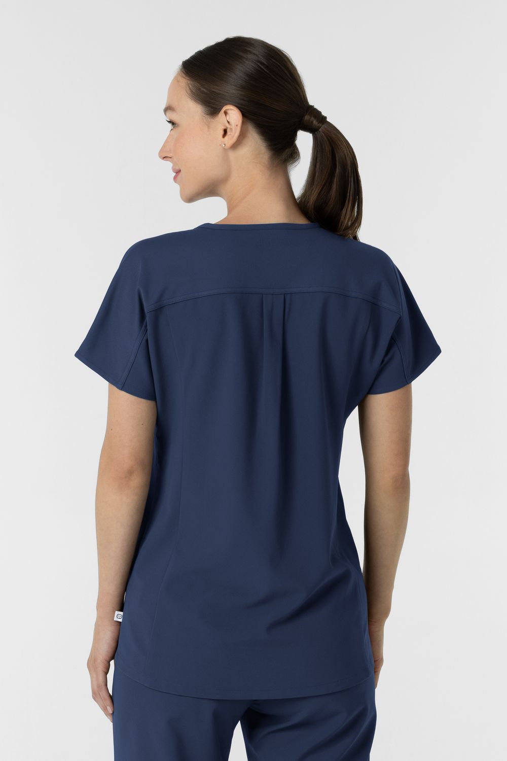 Casacca donna 6154 scollo a V - navy blue