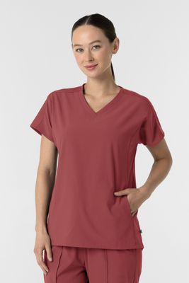 Casacca donna 6154 scollo a V - ruby