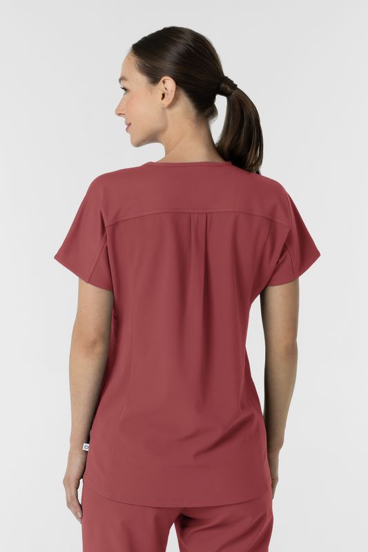 Casacca donna 6154 scollo a V - ruby