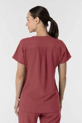 Casacca donna 6154 scollo a V - ruby