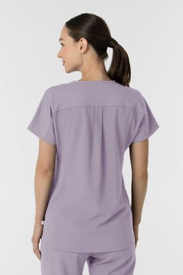 Casacca donna 6154 scollo a V - glicine
