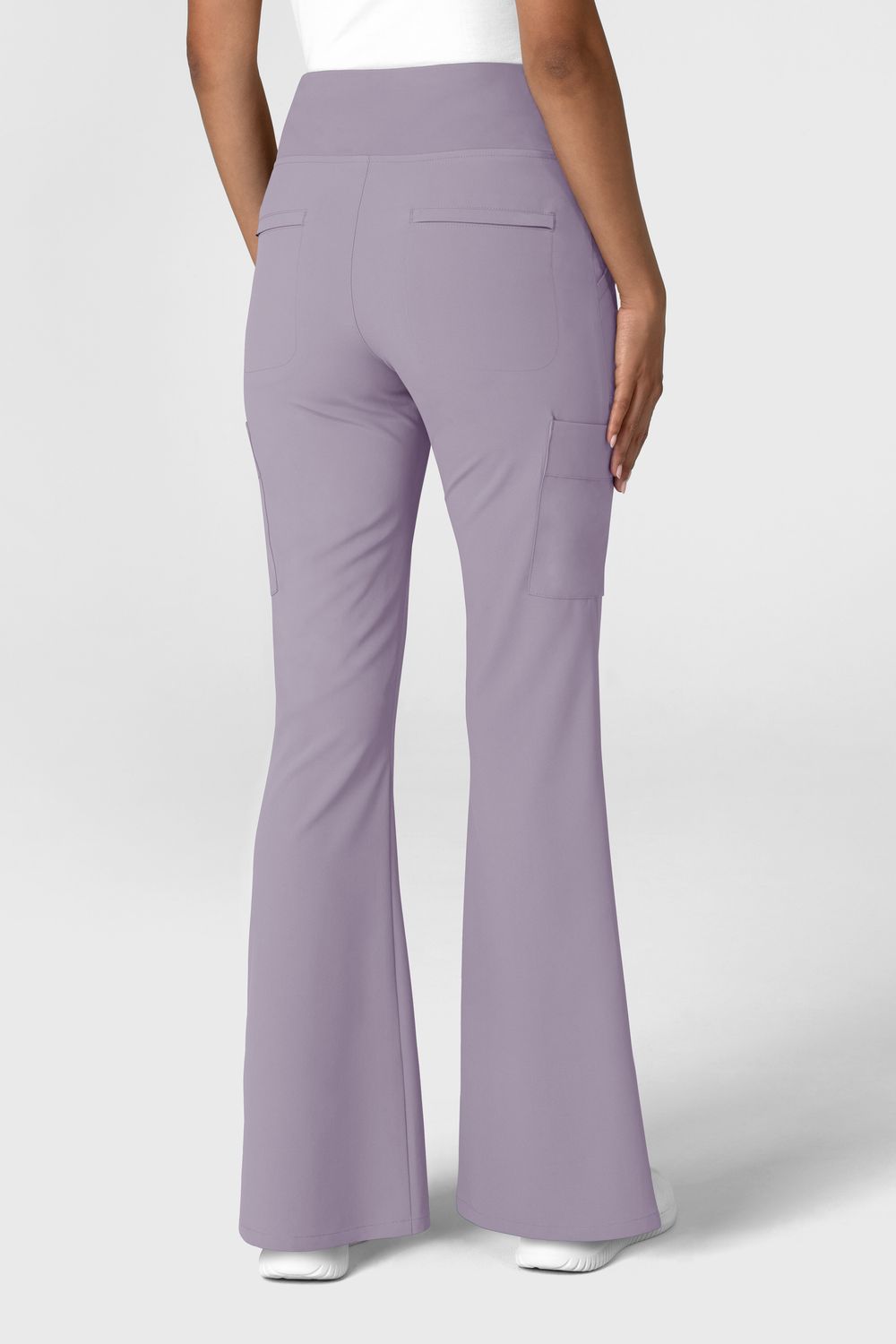 Pantalone donna 5534 cargo svasato - glicine