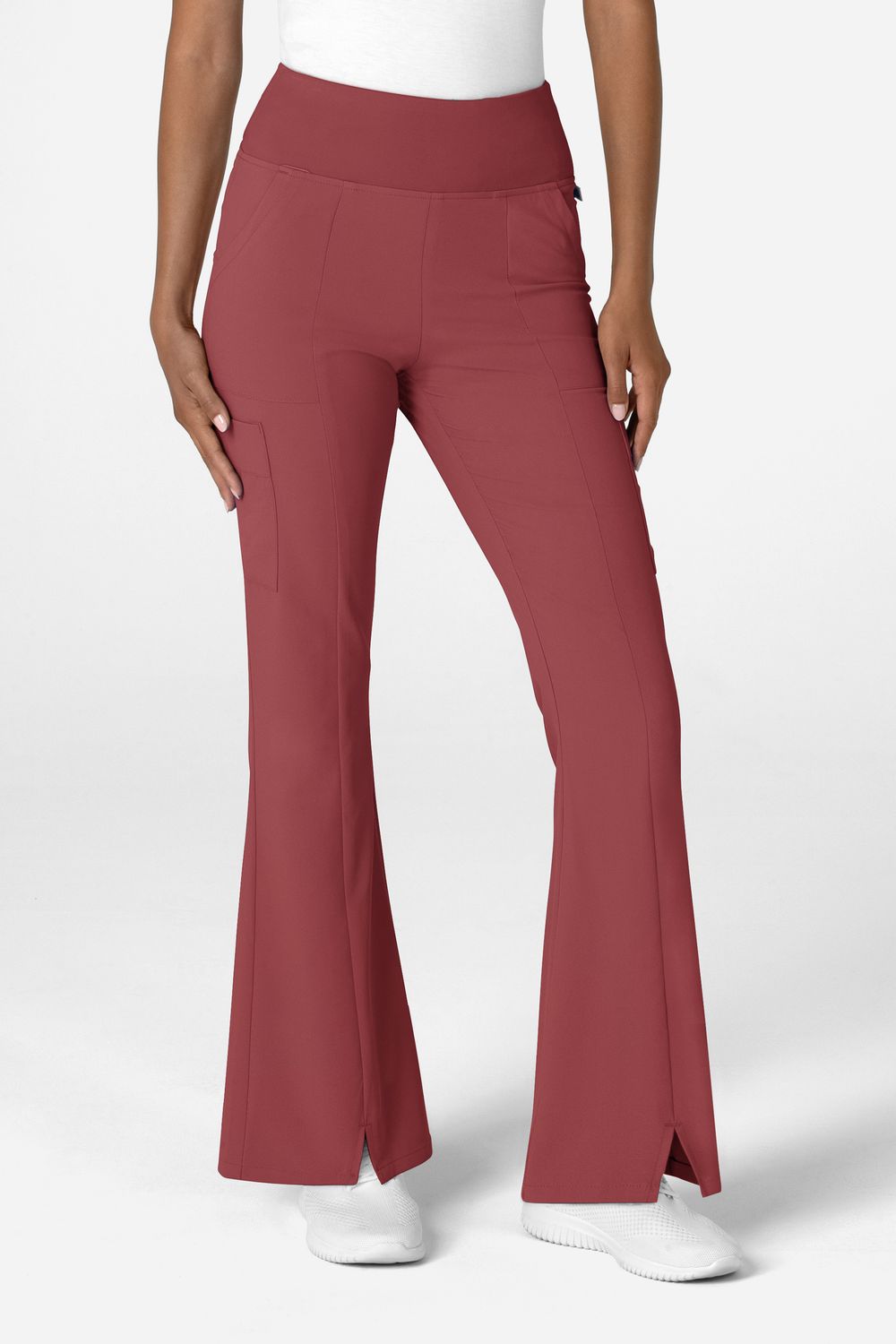 Pantalone donna 5534 cargo svasato - ruby