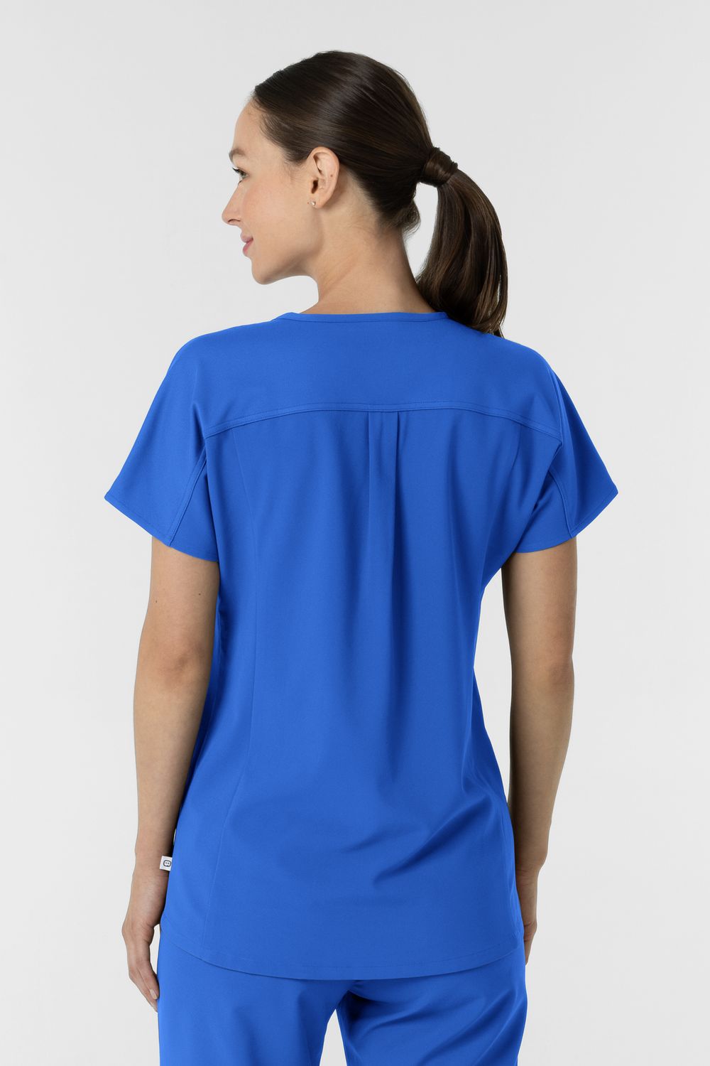 Casacca donna 6154 scollo a V - royal blue