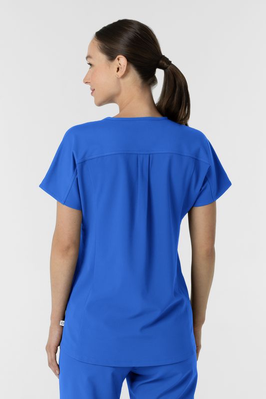 Casacca donna 6154 scollo a V - royal blue
