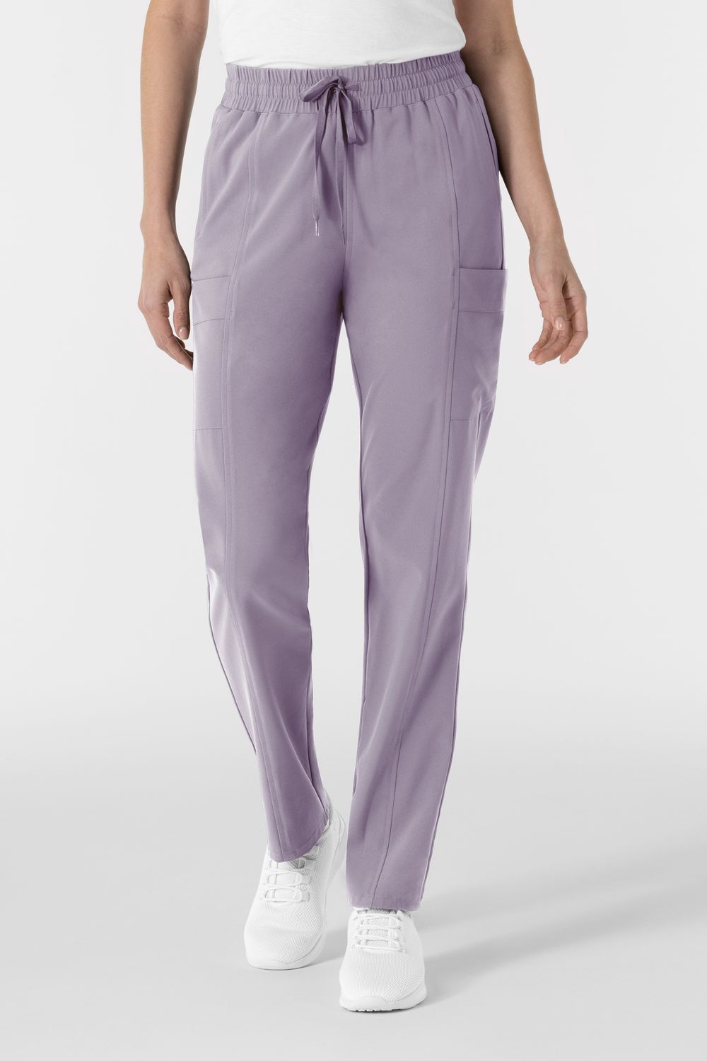 Pantalone donna 5254 dritto vita alta - wisteria
