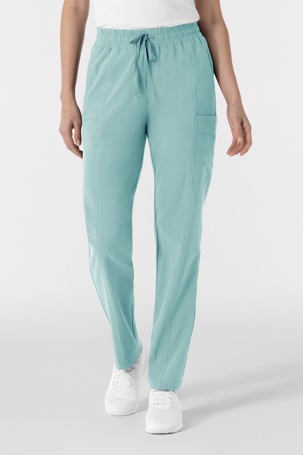 Pantalone donna 5254 dritto vita alta - coastal blue