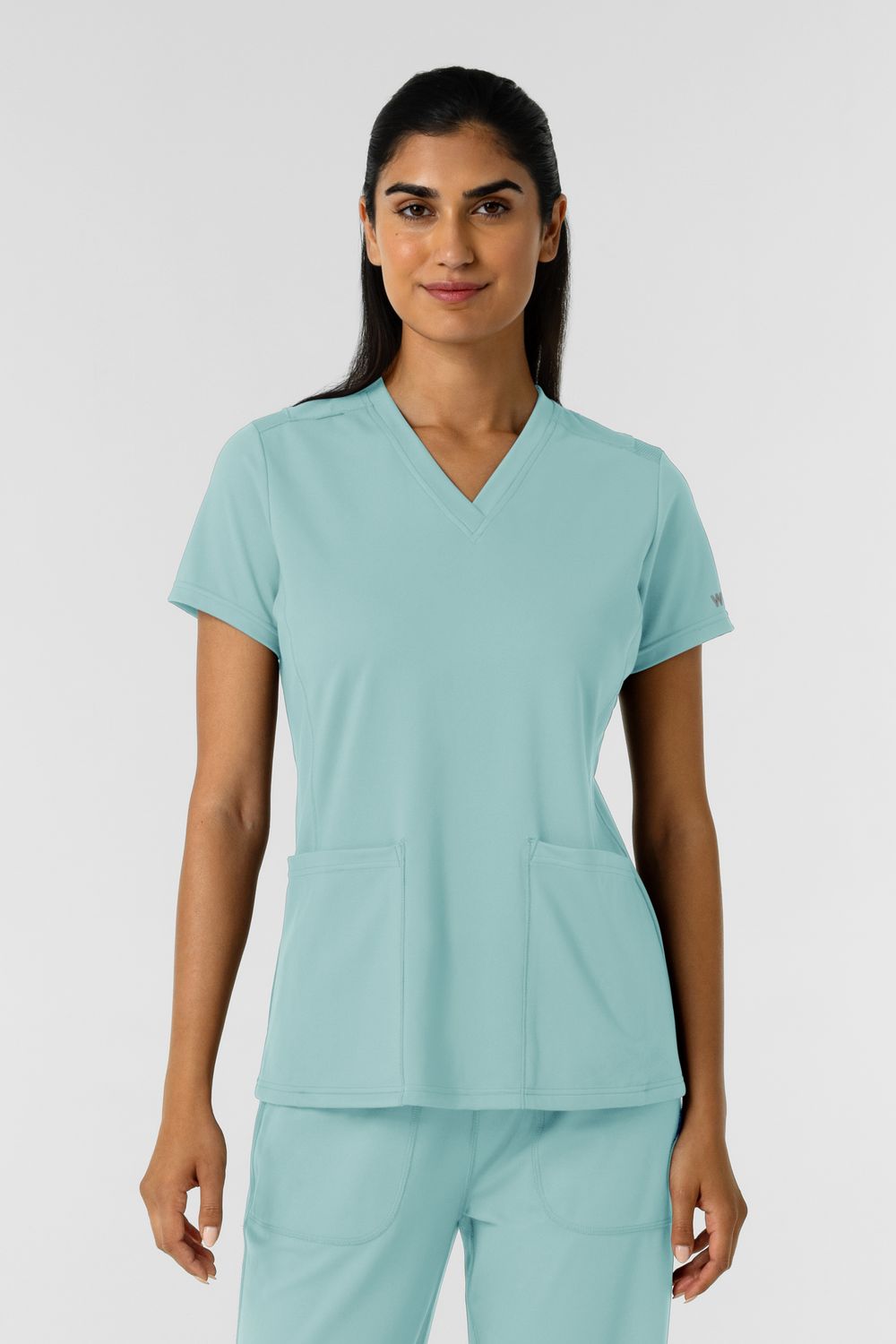 Casacca donna 6559 scollo a V - coastal blue