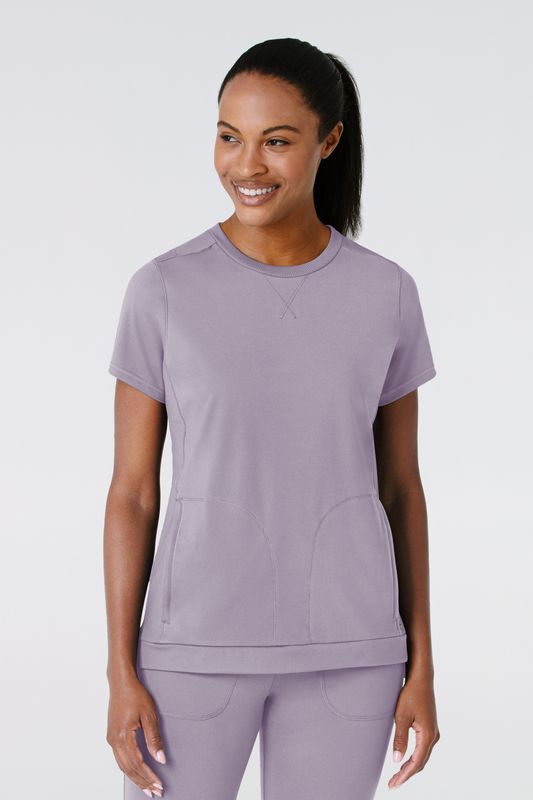 Casacca donna 6359 girocollo - glicine