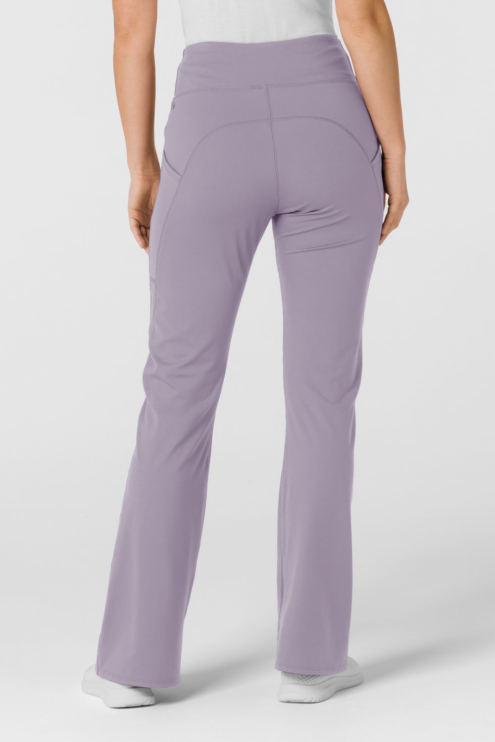 Pantalone donna 5459 yoga svasato - glicine