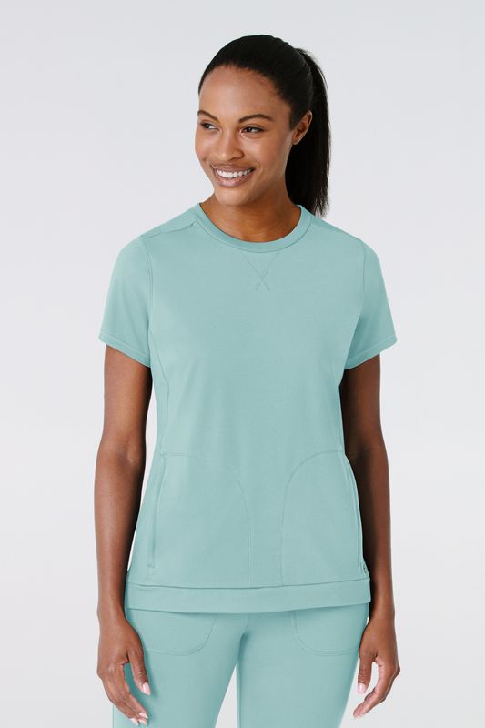Casacca donna 6359 girocollo - acquamarina