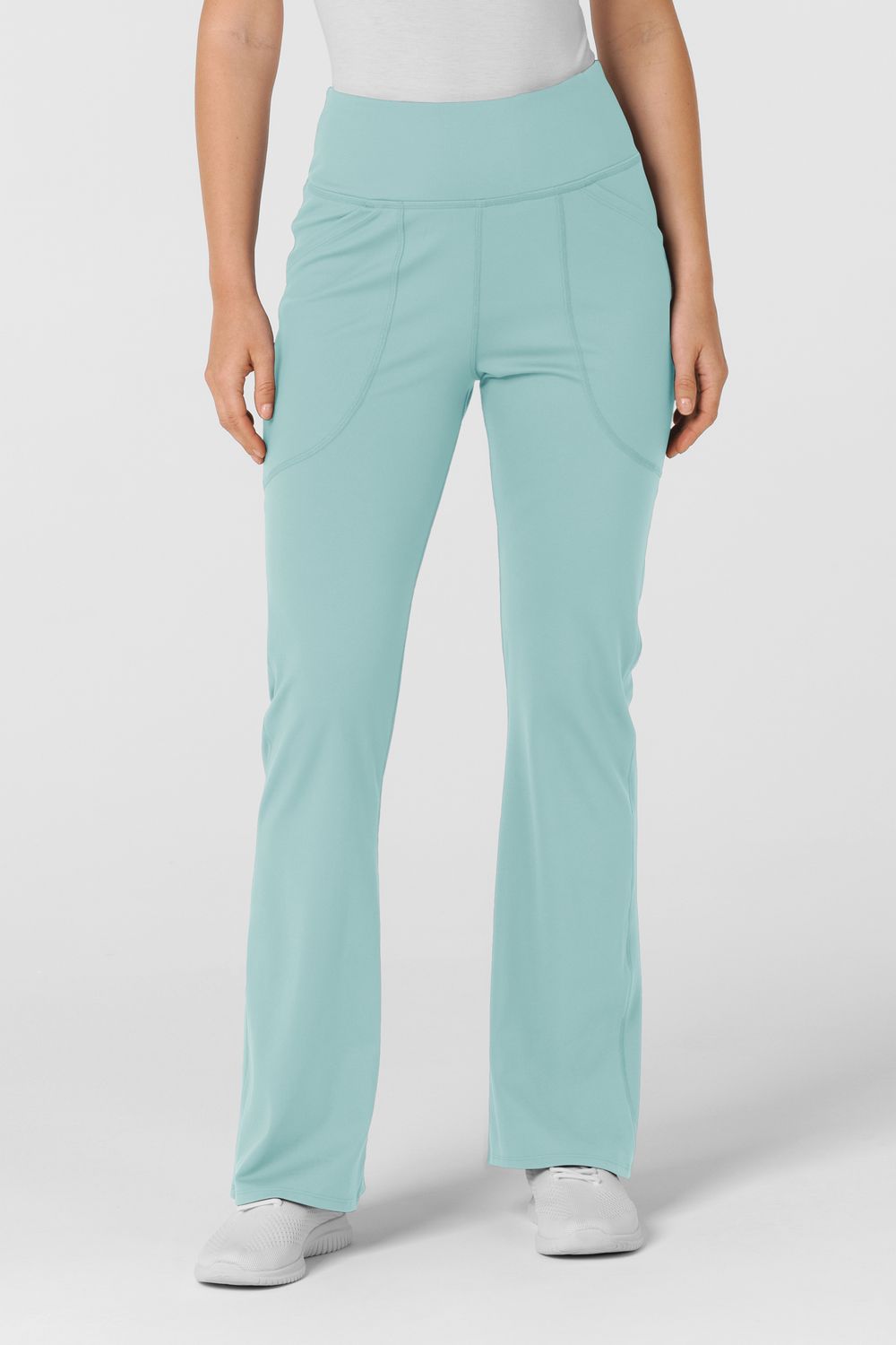 Pantalone donna 5459 yoga svasato - coastal blue