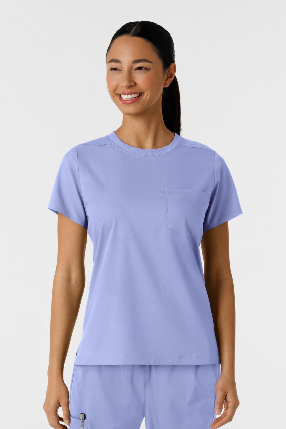 Casacca donna 6451 girocollo - ceil blue