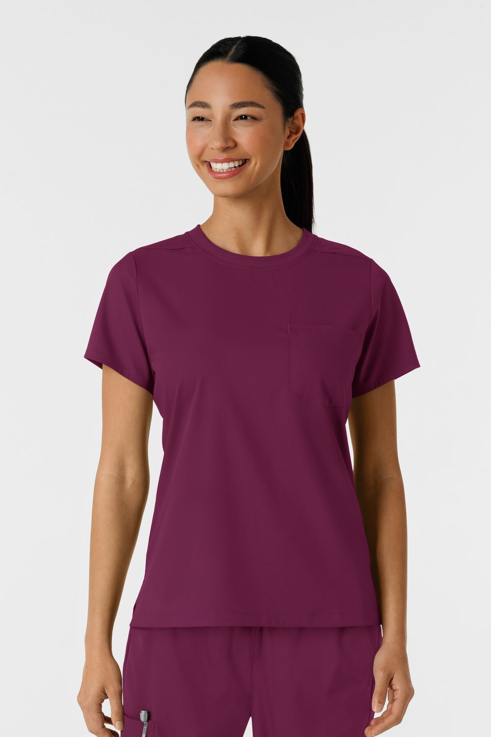 Casacca donna 6451 girocollo - wine