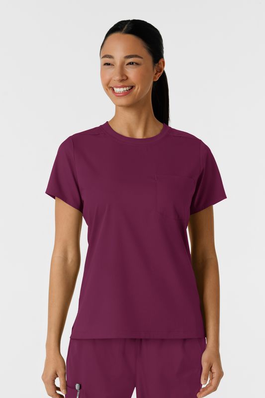 Casacca donna 6451 girocollo - wine
