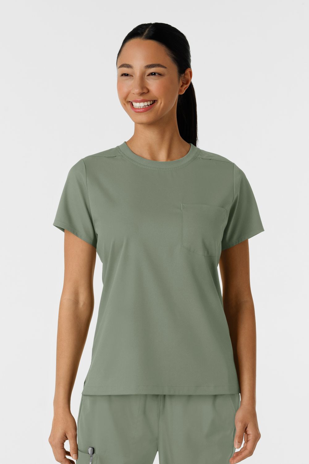 Casacca donna 6451 girocollo - sage