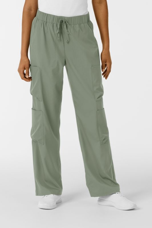 Pantalone donna 5451 doppio cargo - sage
