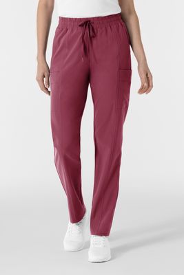 Pantalone donna 5254 dritto vita alta - garofano Pantalone donna 5254 dritto vita alta - garofano
