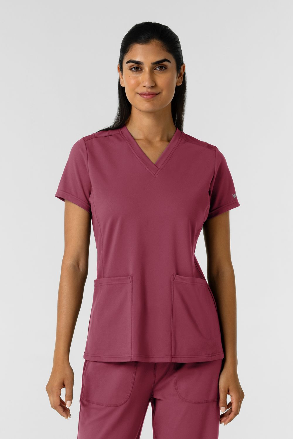 Casacca donna 6559 scollo a V - garofano