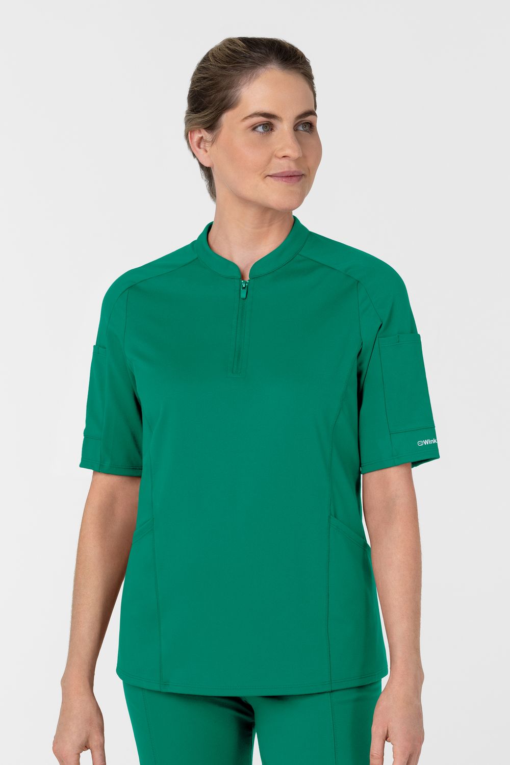 Casacca donna 6659 zip e mezza manica - verde bahama Casacca donna 6659 zip e mezza manica - verde bahama