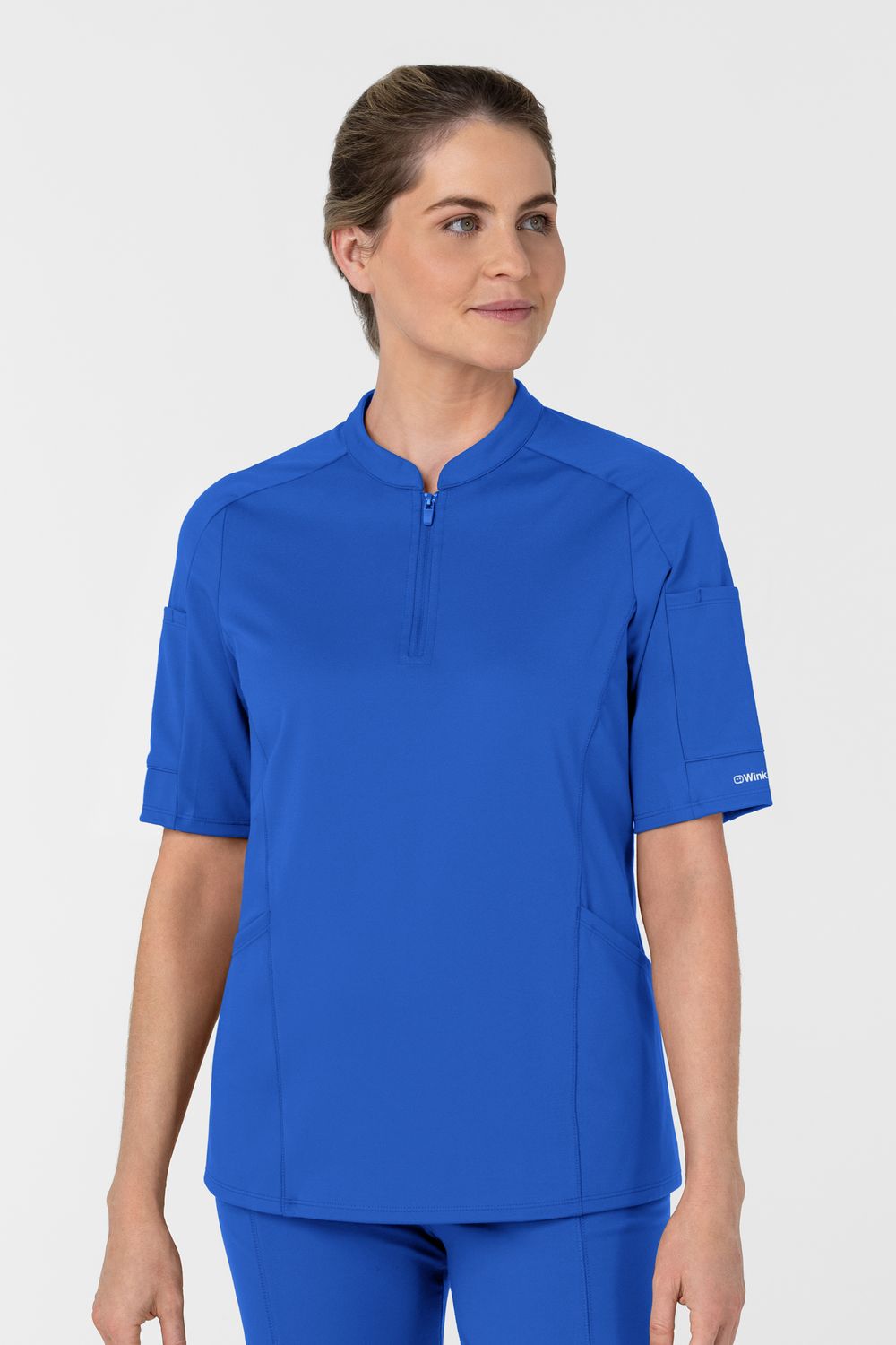 Casacca donna 6659 zip e mezza manica - blu royal Casacca donna 6659 zip e mezza manica - blu royal