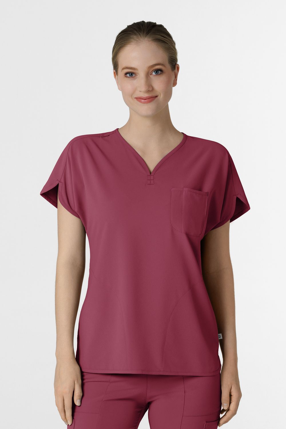 Casacca donna 6634 scollo a V arrotondato - garofano Casacca donna 6634 scollo a V arrotondato - garofano