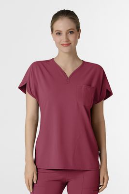 Casacca donna 6634 scollo a V arrotondato - garofano Casacca donna 6634 scollo a V arrotondato - garofano