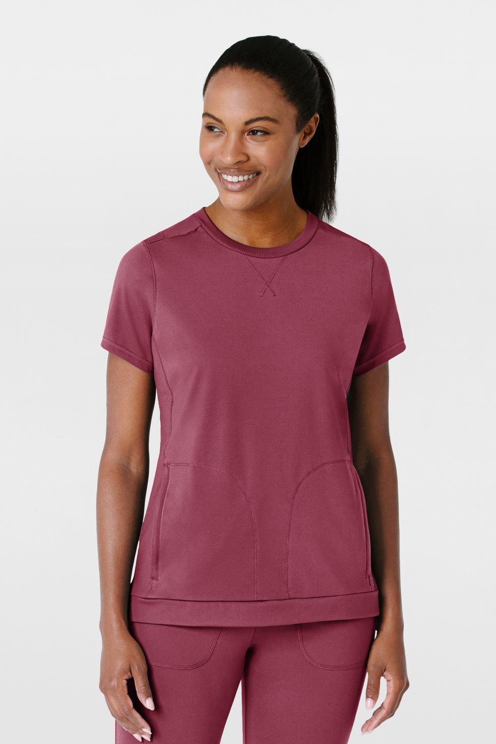 Casacca donna 6359 girocollo - garofano