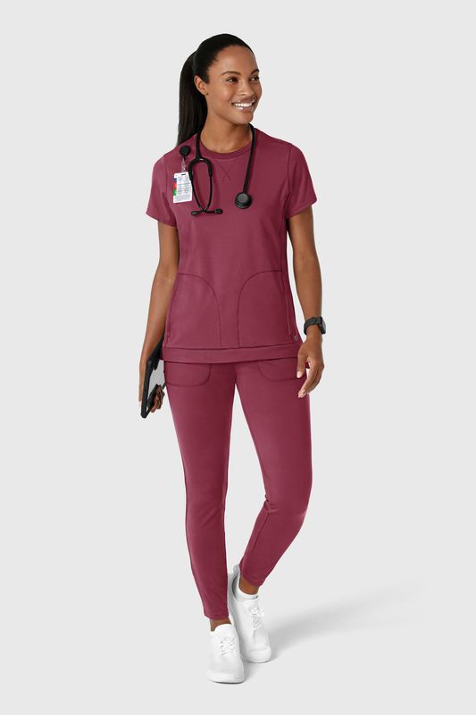 Casacca donna 6359 girocollo - garofano